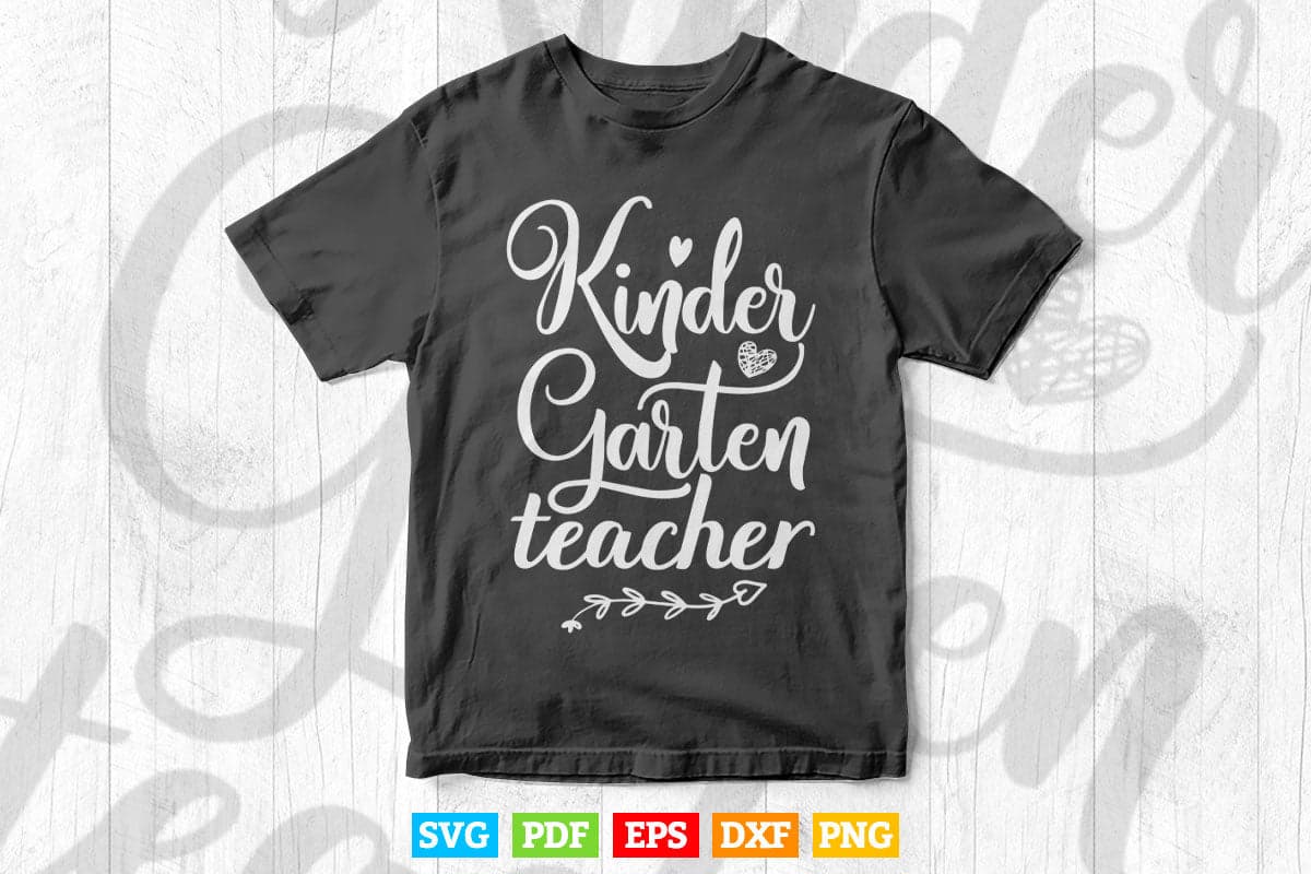 Kindergarten Teacher Preschool Vector T shirt Design Png Svg Cut Files