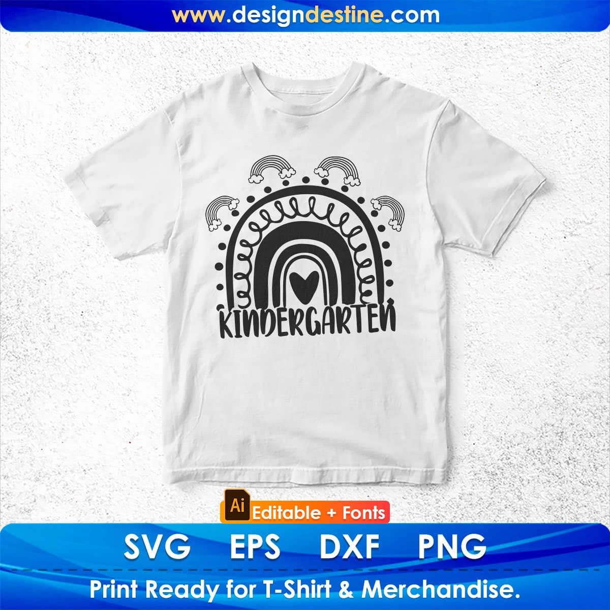 Kindergarten Teachers Editable T shirt Design In Ai Png Svg Cutting Printable Files