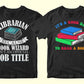 Librarian 50 Editable T-shirt Designs Bundle Part 1