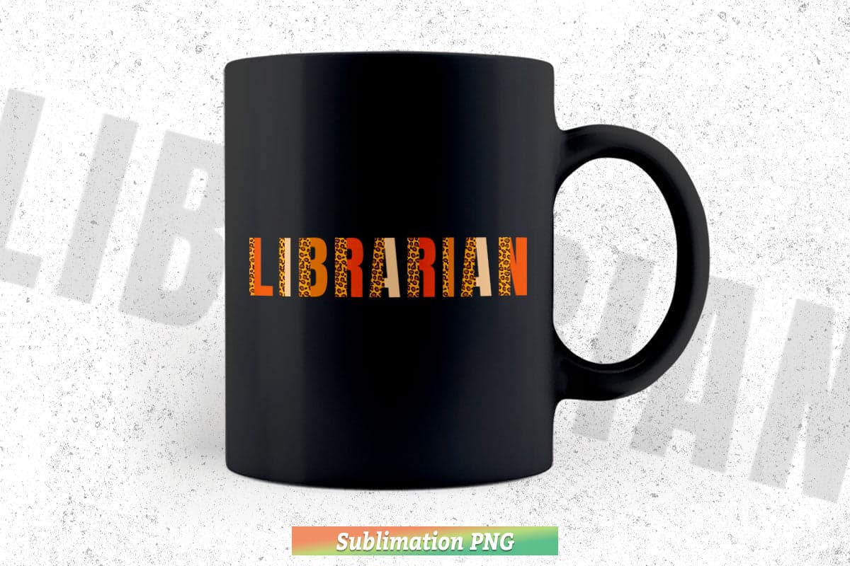 Librarian leopard Squad Cute Fall Autumn Lovers Thanksgiving Png Cut Files.
