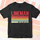 Lineman Limited Edition Editable Vector T-shirt Designs Png Svg Files
