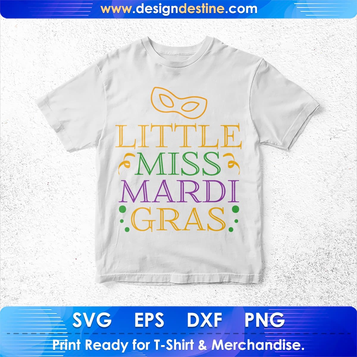 Little Miss Mardi Gras Editable T shirt Design In Ai Svg Printable Files