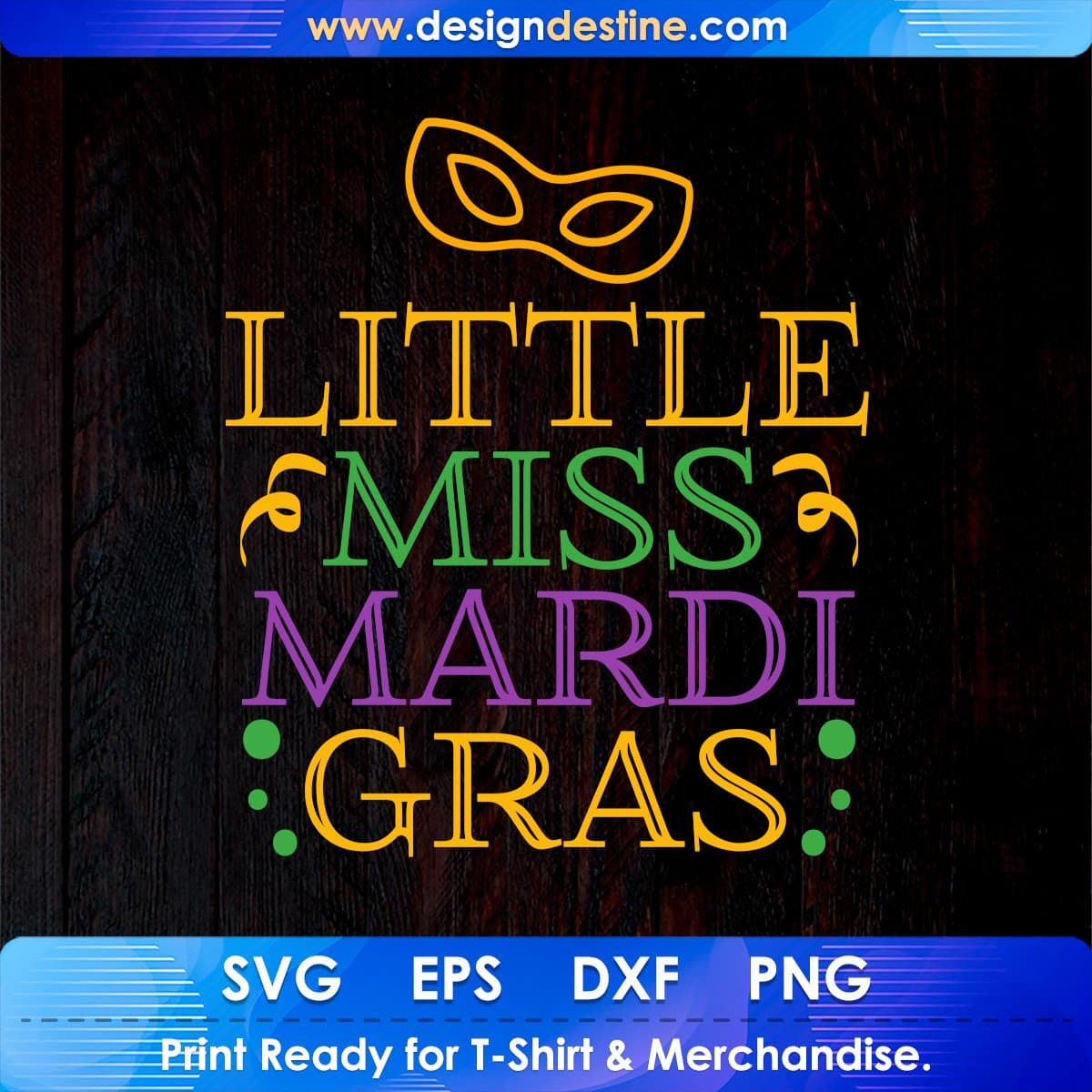 Little Miss Mardi Gras Editable T shirt Design In Ai Svg Printable Files