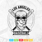 Los Angless Baseball Gaming Sports Svg Cut Files