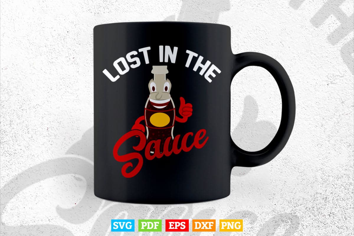 Lost In The Sauce Cranberry Thanksgiving Funny Turkey Day Svg Png Cut Files.