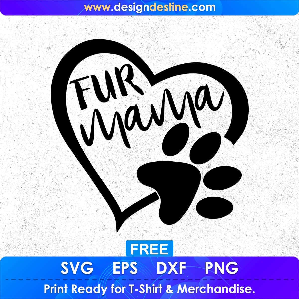 Love Fur Mama Valentine's Day T shirt Design In Svg Png Cutting Printable Files