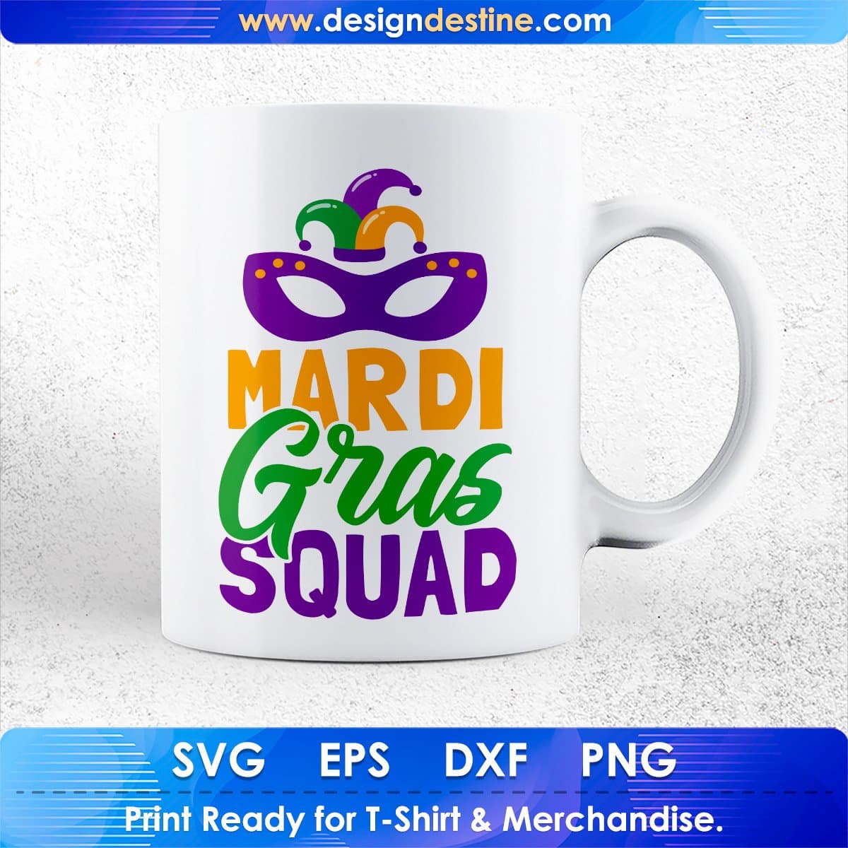 Mardi Gras Squad T shirt Design In Svg Printable Files