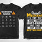 Mechanic 50 Editable T-shirt Designs Bundle Part 1
