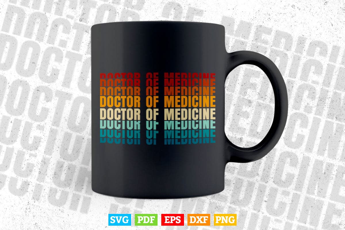 Medical School Practice Medical Doctor MD Degree Graduation Svg T shirt Design.