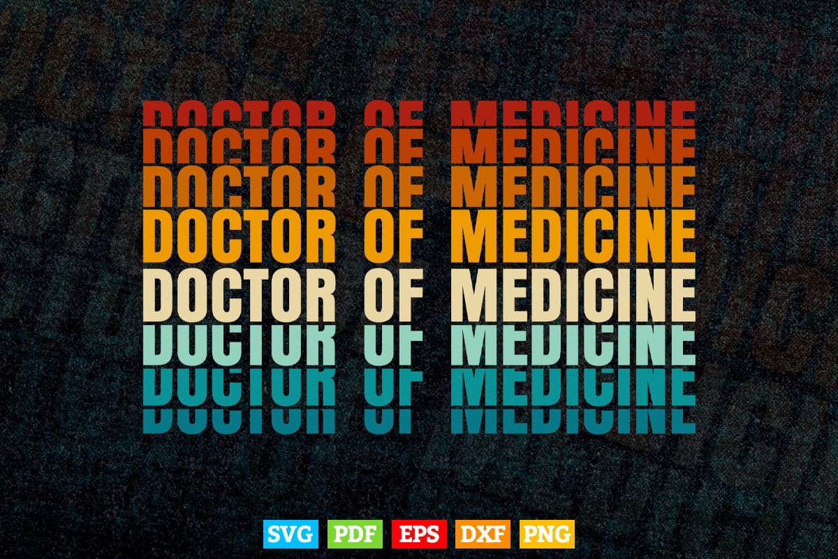 Medical School Practice Medical Doctor MD Degree Graduation Svg T shirt Design.