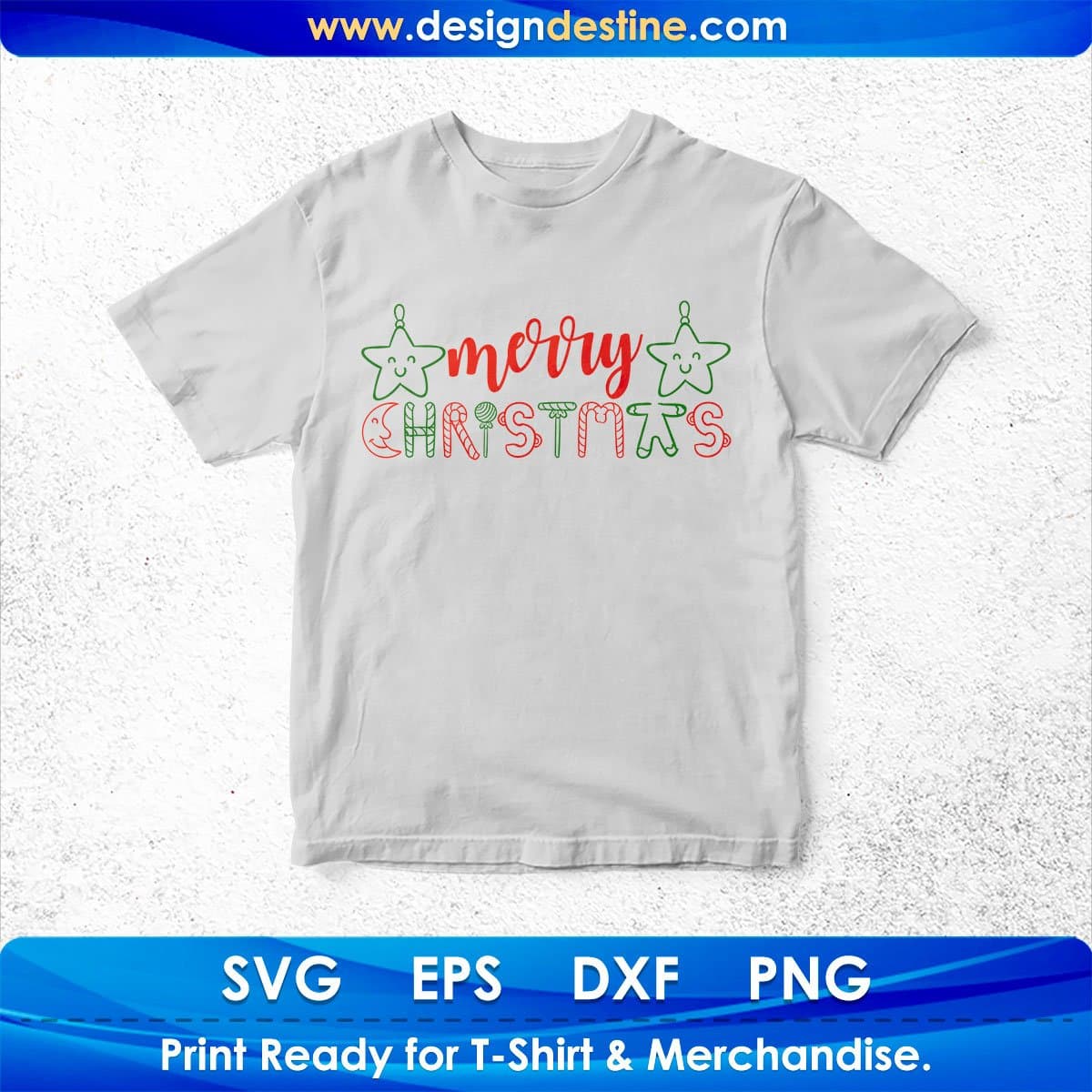 Merry Christmas T shirt Design In Svg Png Cutting Printable Files