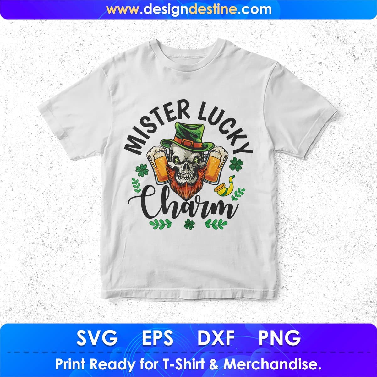 Mister Lucky Charm St Patrick's Day T shirt Design In Svg Png Cutting Printable Files