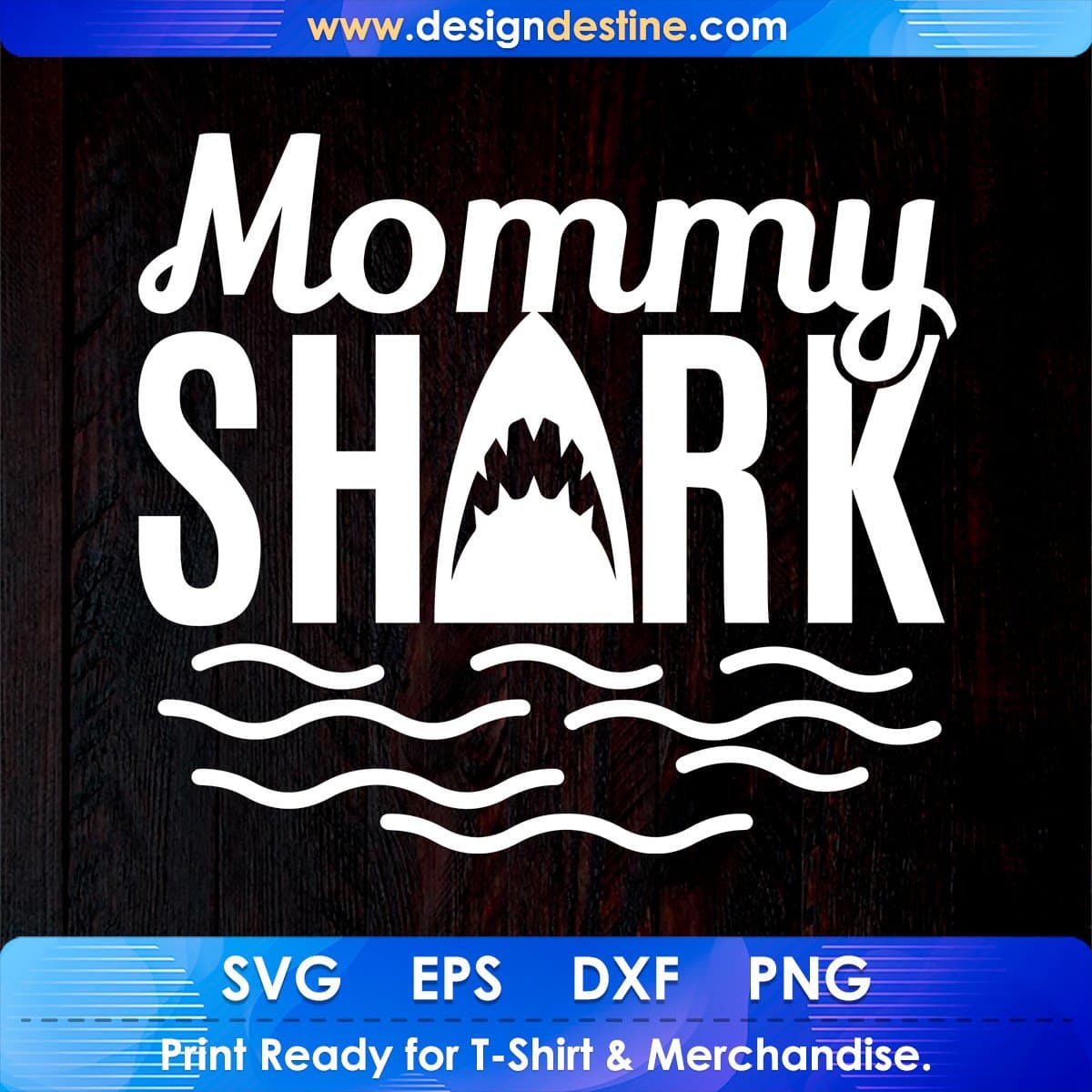 Mommy Shark T shirt Design In Svg Png Cutting Printable Files