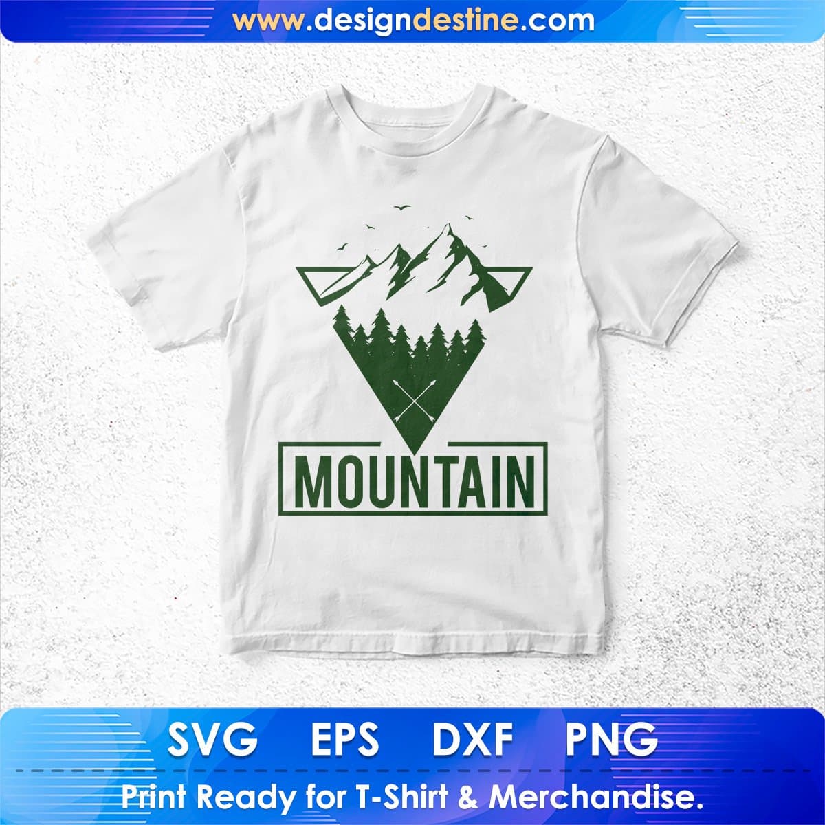Mountain T shirt Design In Ai Svg Print Files
