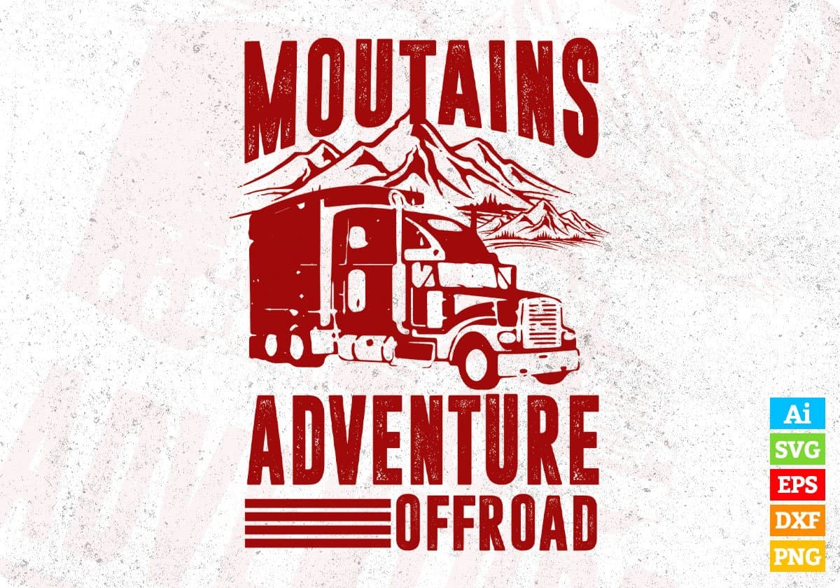 Mountains outdoor adventure t-shirt print Vector Image