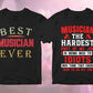 Musician 25 Editable T-shirt Designs Bundle