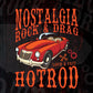 Nostalgia Rock & Drag Loud & Fast Hot Rod Editable T shirt Design In Ai Svg Files