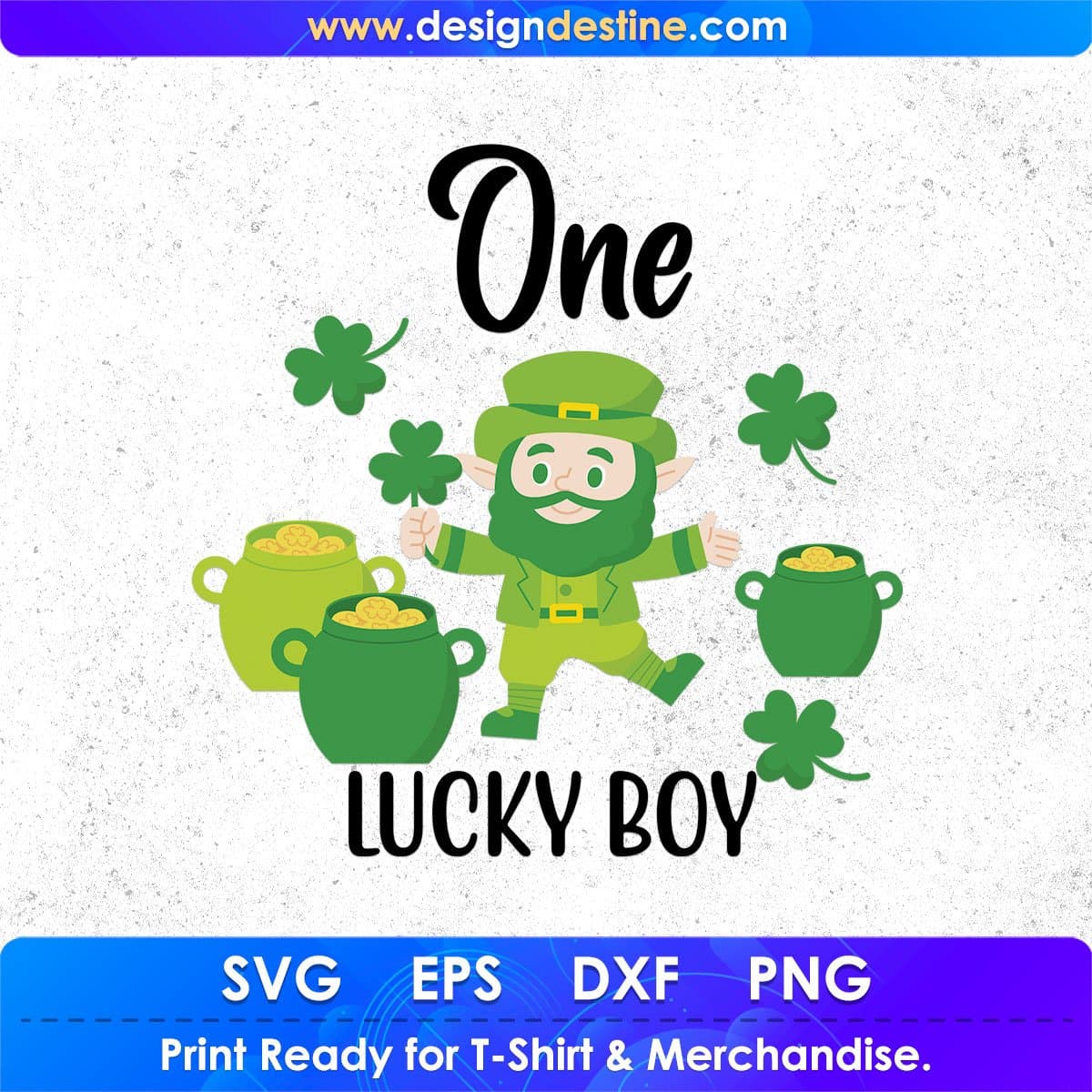 One Lucky Boy St Patrick's Day T shirt Design In Svg Png Cutting Printable Files