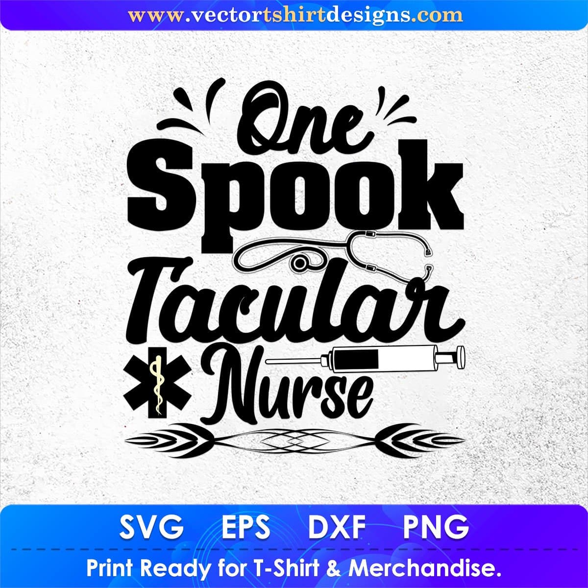 One Spooktacular Nurse Nursing T shirt Design In Svg Png Cutting Printable Files