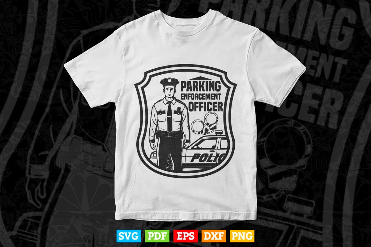 Parking Enforcement Officer Police Uniform PEO Meter Maid Svg Digital Files.