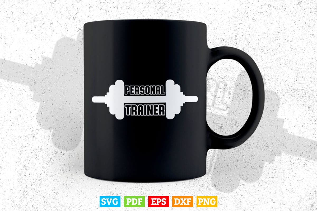 Personal Trainer Fitness Coach Team Trainer Gym Instructor Svg Png Cut Files.