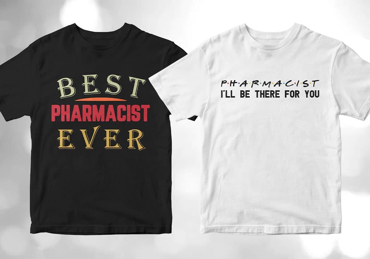 Pharmacist 25 Editable T-shirt Designs Bundle