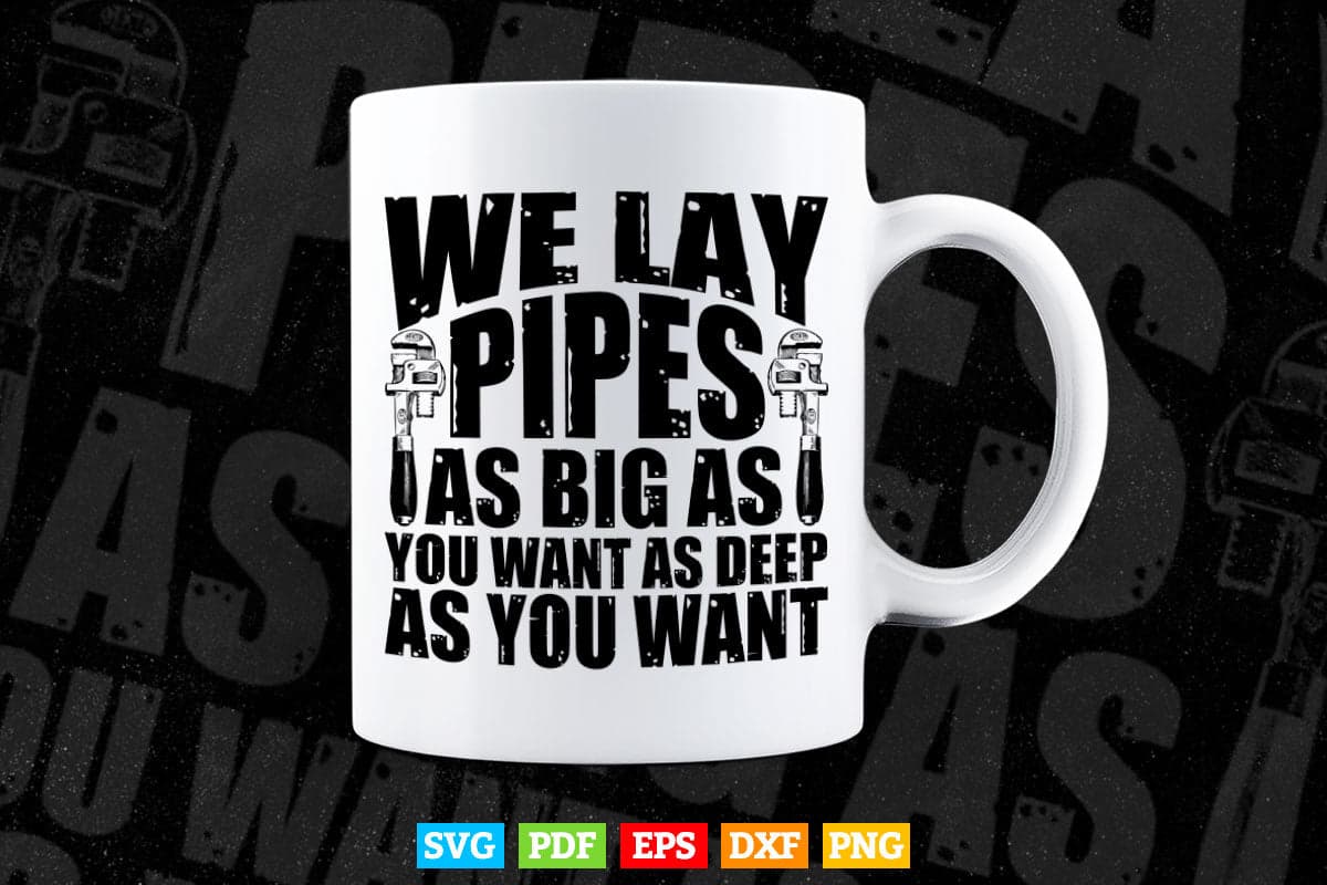 Pipefitter Funny Plumber Image On Back Of Svg T shirt Design.