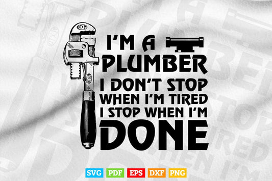 Plumber Cool Funny Plumber Svg Png Cut Files.