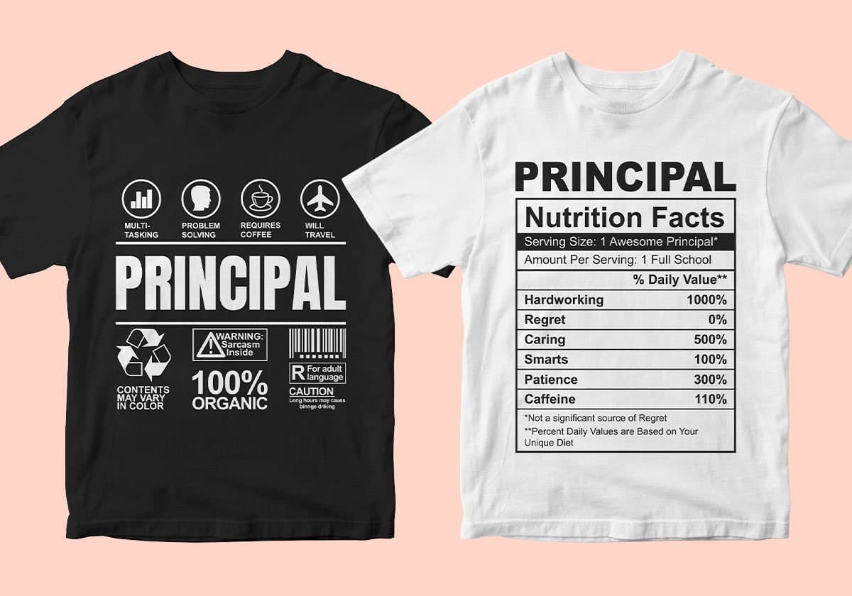 Principal 25 Editable T-shirt Designs Bundle