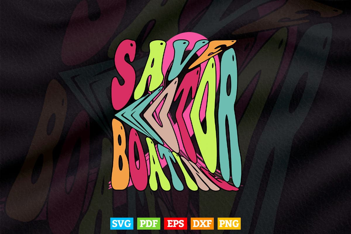 Save Motor Boating Funny Breast Cancer Pink Ribbon Svg Cricut Files.