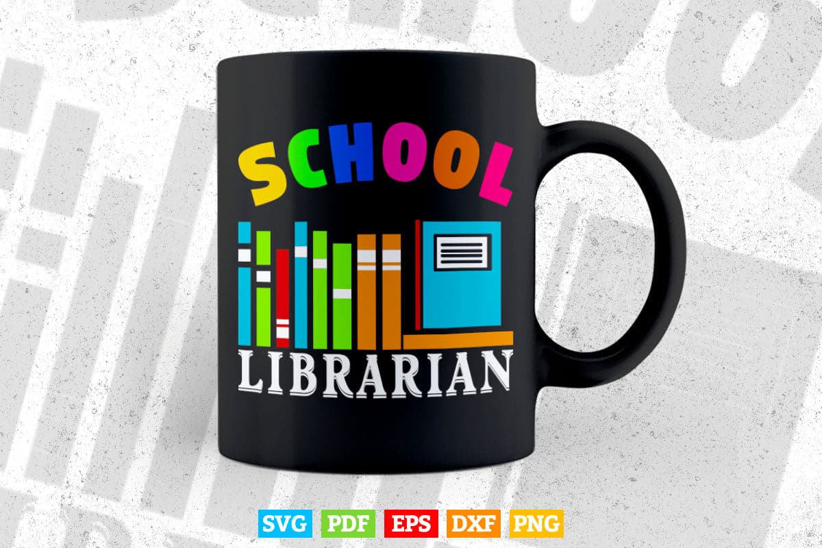 School Librarian Svg Png Cut Files.