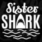 Sister Shark T shirt Design In Svg Cutting Printable Files