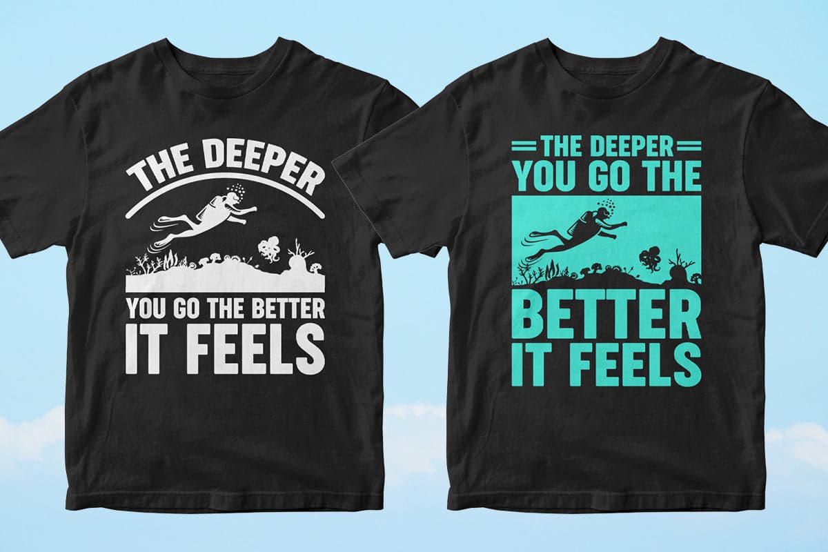 Skydiver 50 Editable T-shirt Designs Bundle Part 1