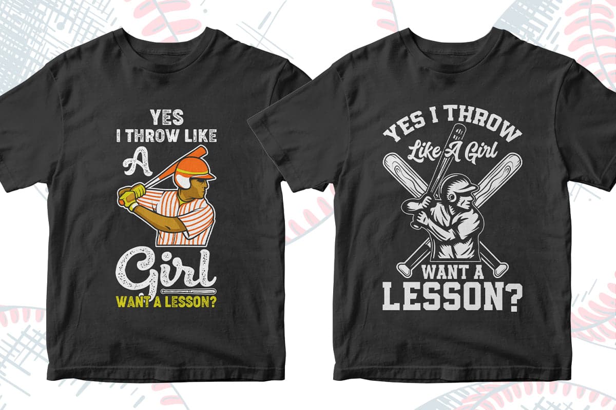 Softball 50 Editable T-shirt Designs Bundle Part 1