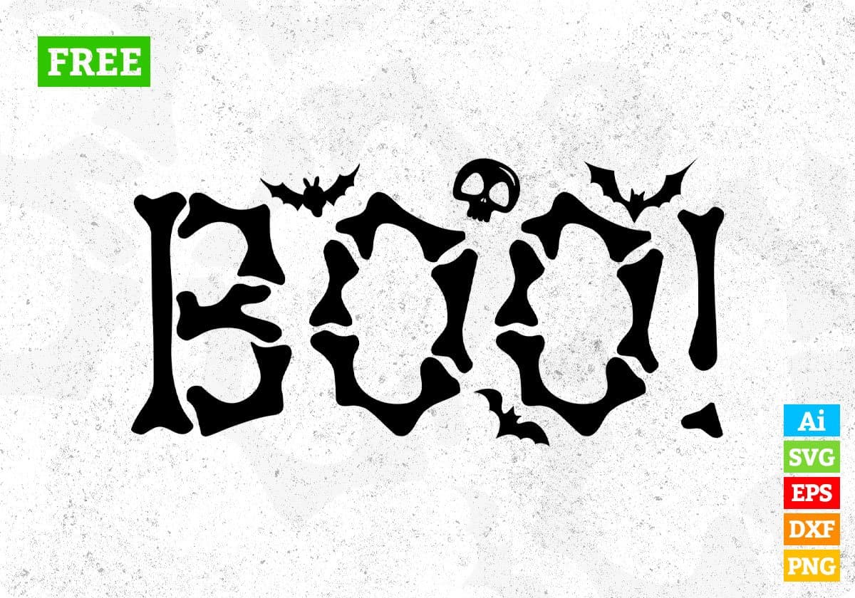 Spider Boo Halloween T shirt Design In Png Svg Cutting Printable Files