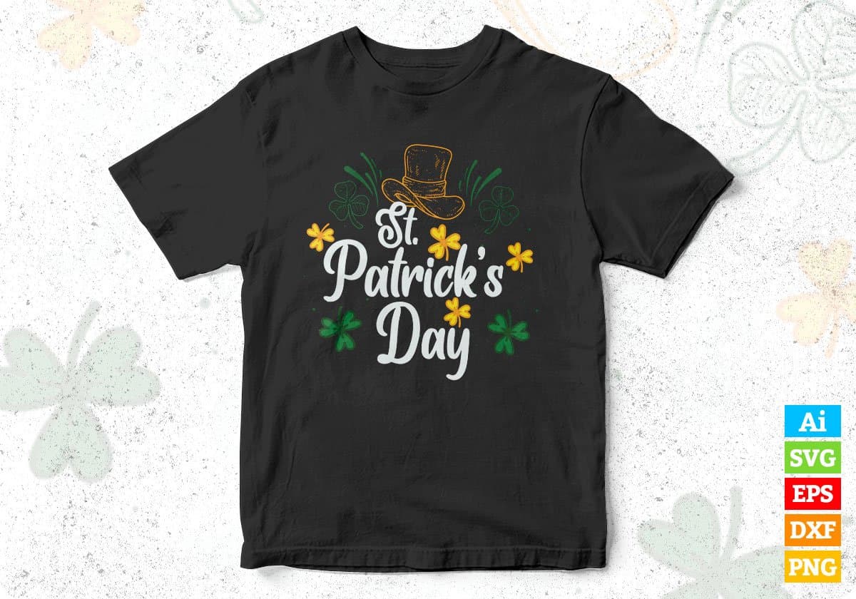 St Patrick’s Day T shirt Design In Svg Png Cutting Printable Files