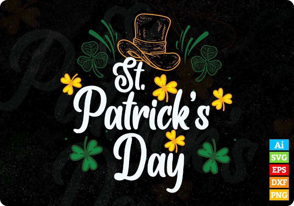 St Patrick’s Day T shirt Design In Svg Png Cutting Printable Files