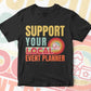 Support Your Local Event Planner Gifts Retro Vintage Editable Vector T-shirt Designs Png Svg Files