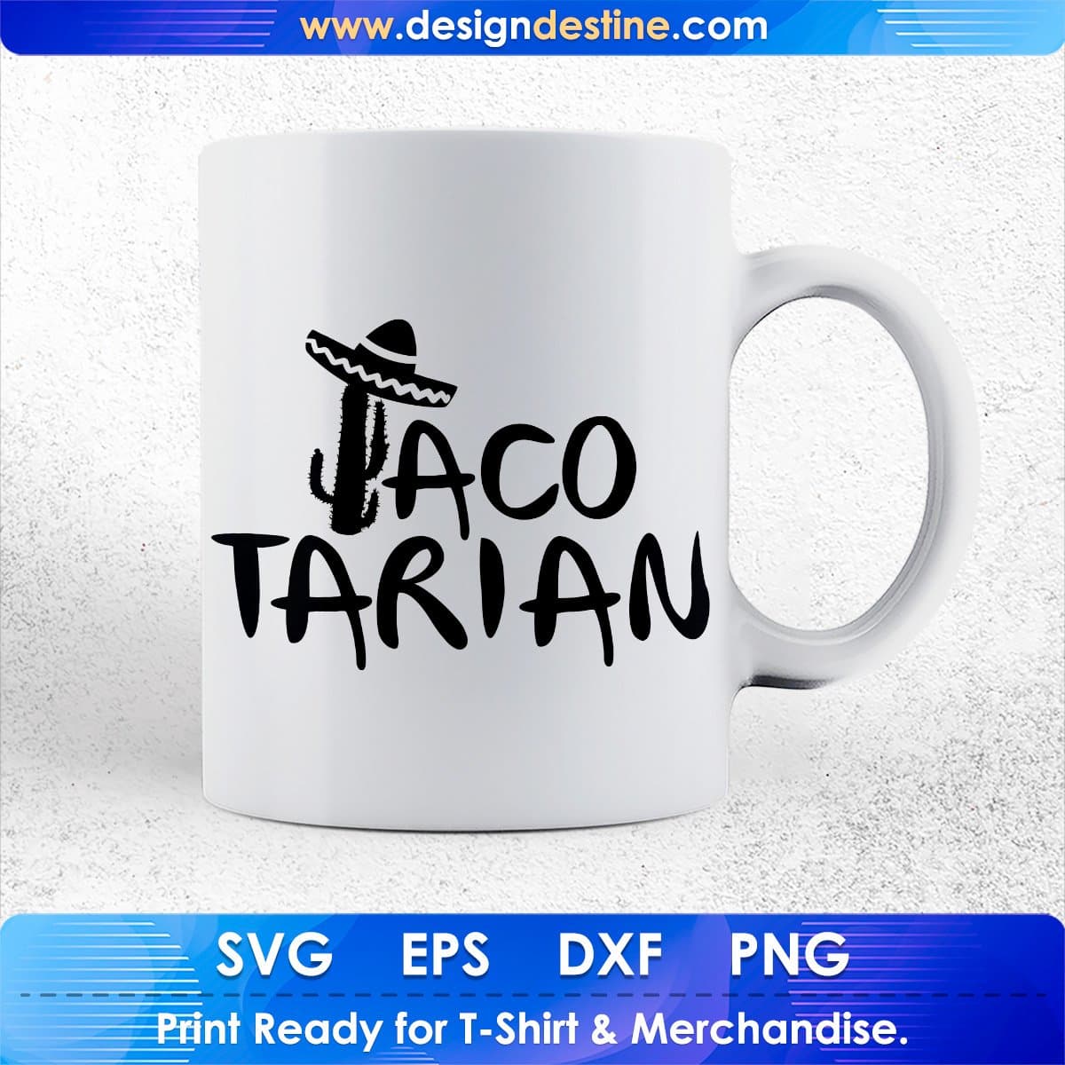 Tacotarian Cinco De Mayo T shirt Design In Ai Svg Printable Files