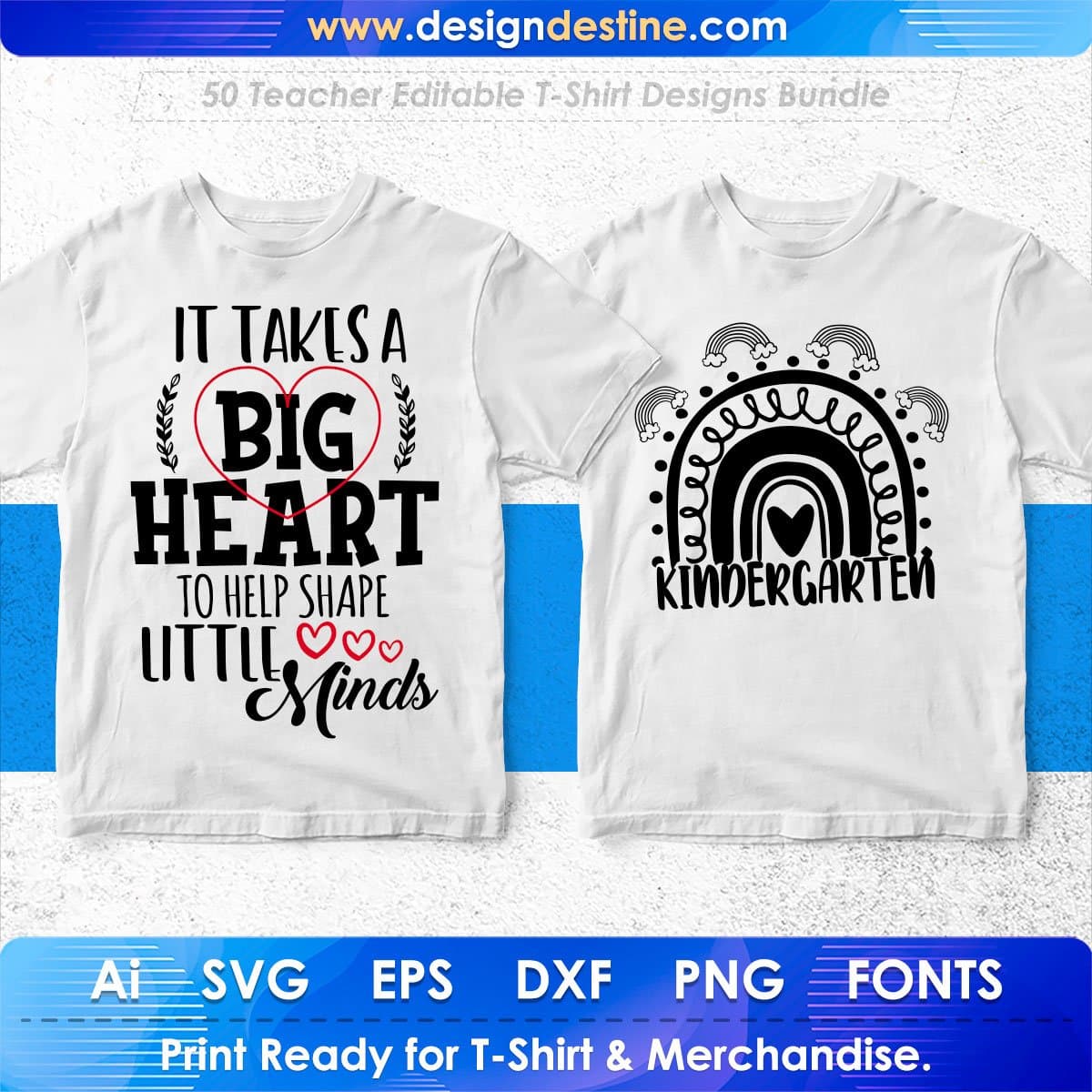 Teacher 50 Editable T-shirt Designs Bundle Part 1