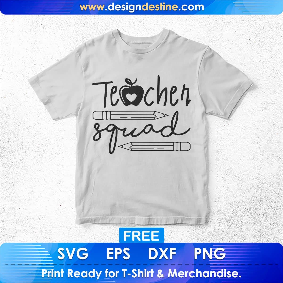 Teacher Squad Teacher's Day T shirt Design In Svg Png Cutting Printable Files