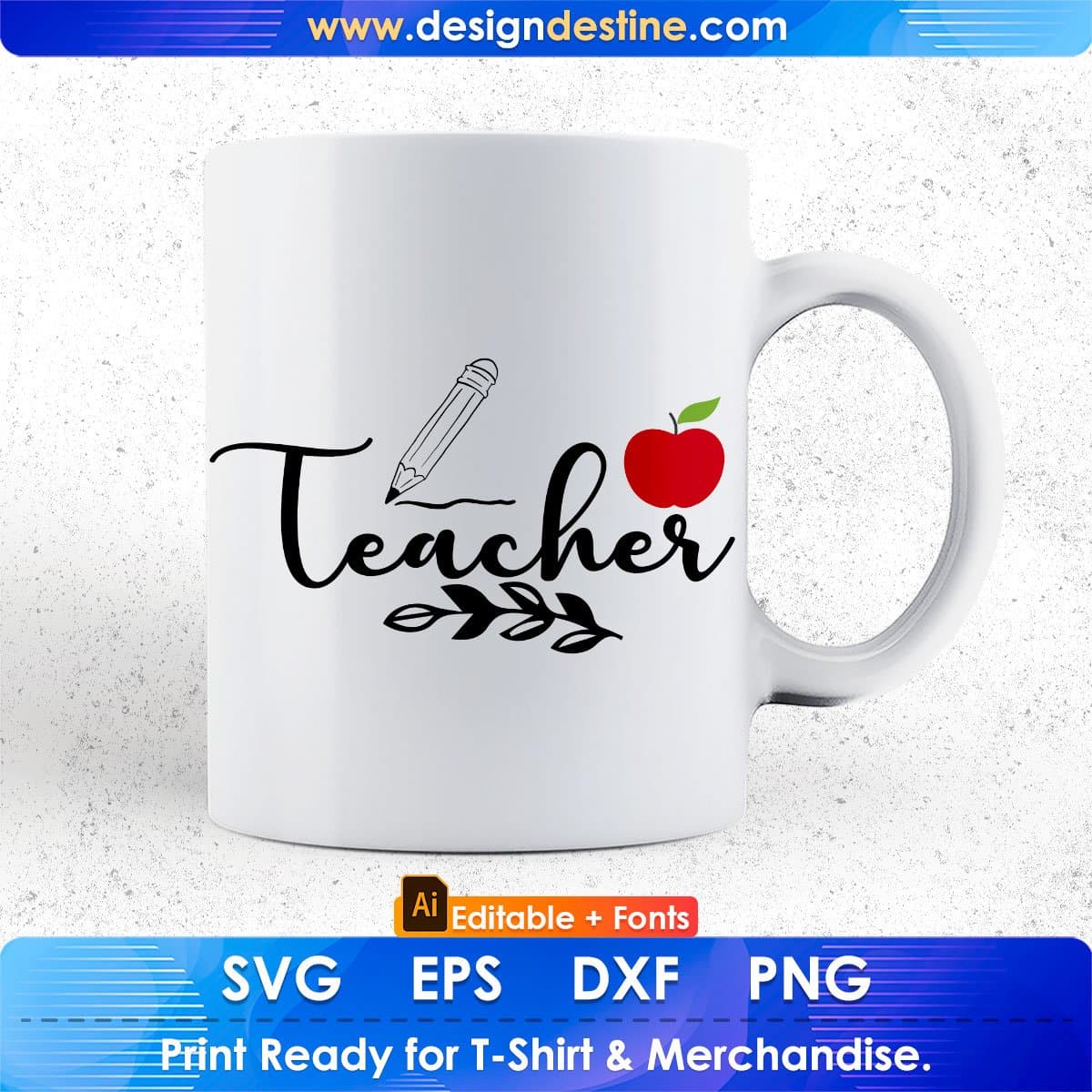 Teacher Teacher's Day Editable T shirt Design In Ai Svg Png Cutting Printable Files