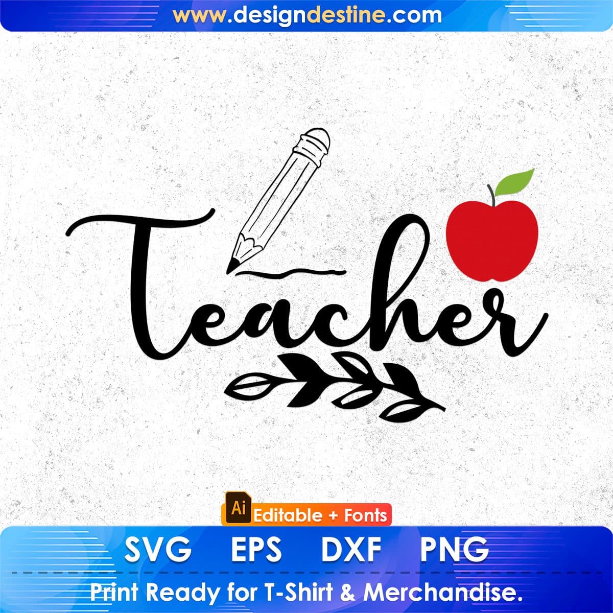 Teacher Teacher's Day Editable T shirt Design In Ai Svg Png Cutting Printable Files