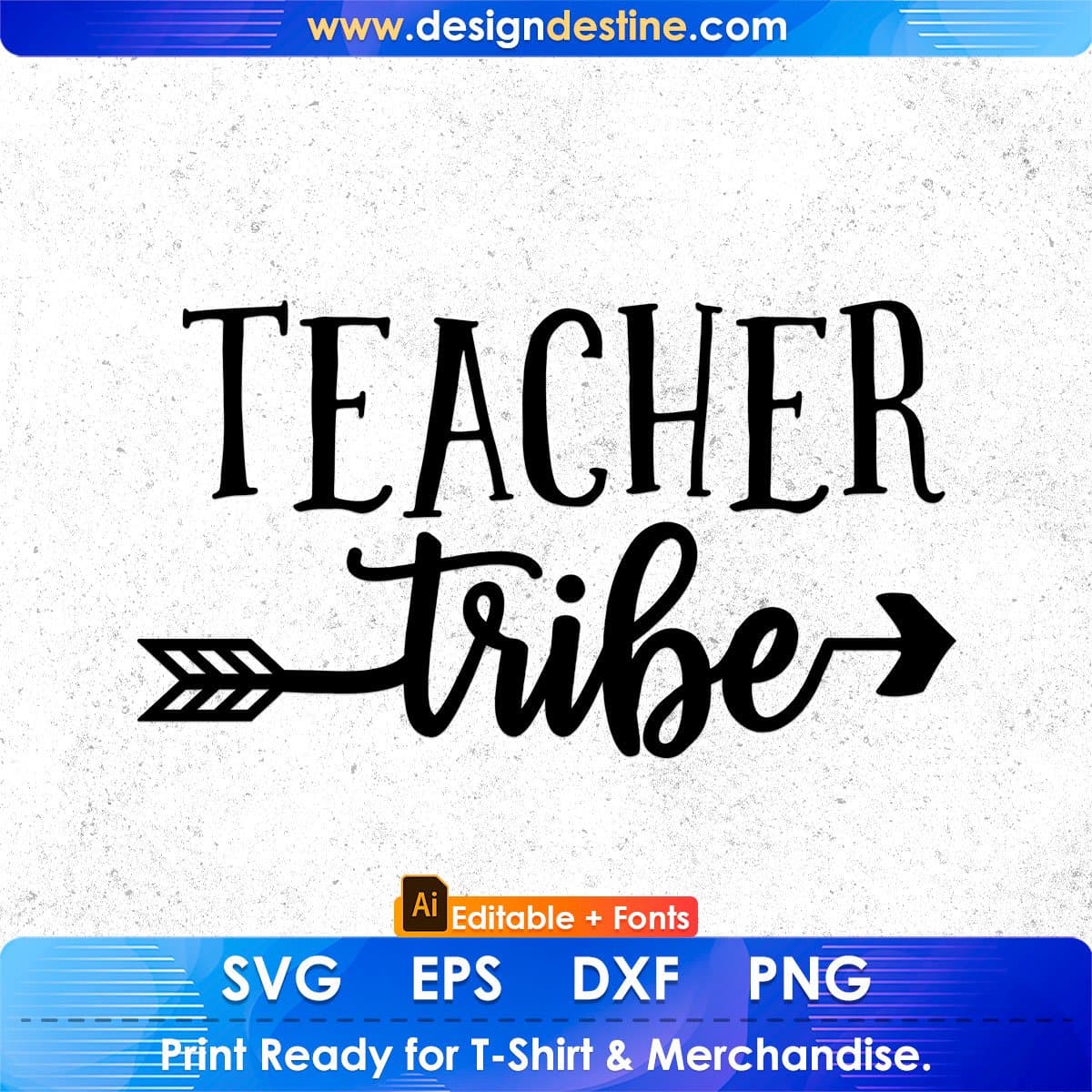 Teacher Tribe Editable T shirt Design In Ai Png Svg Cutting Printable Files