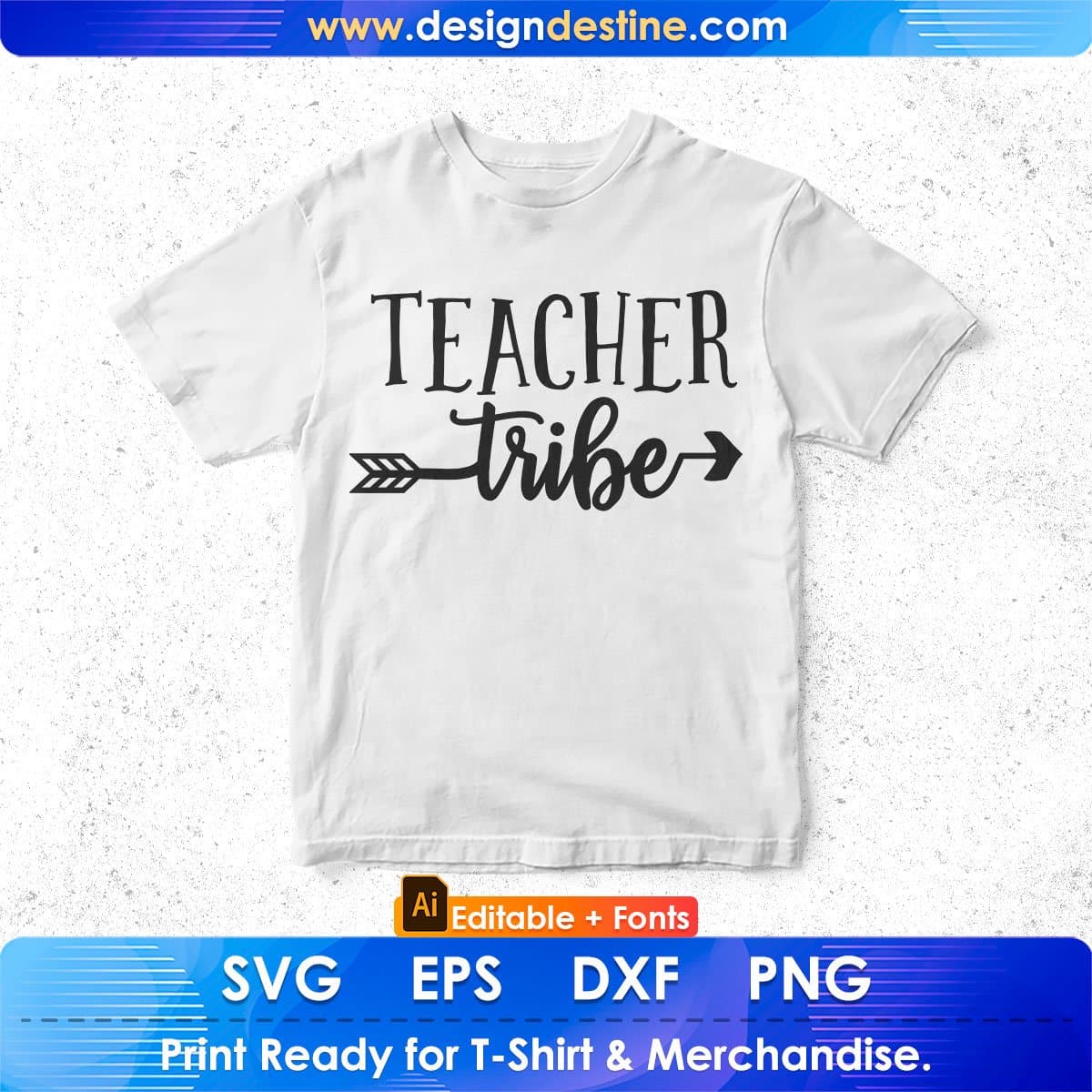 Teacher Tribe Editable T shirt Design In Ai Png Svg Cutting Printable Files