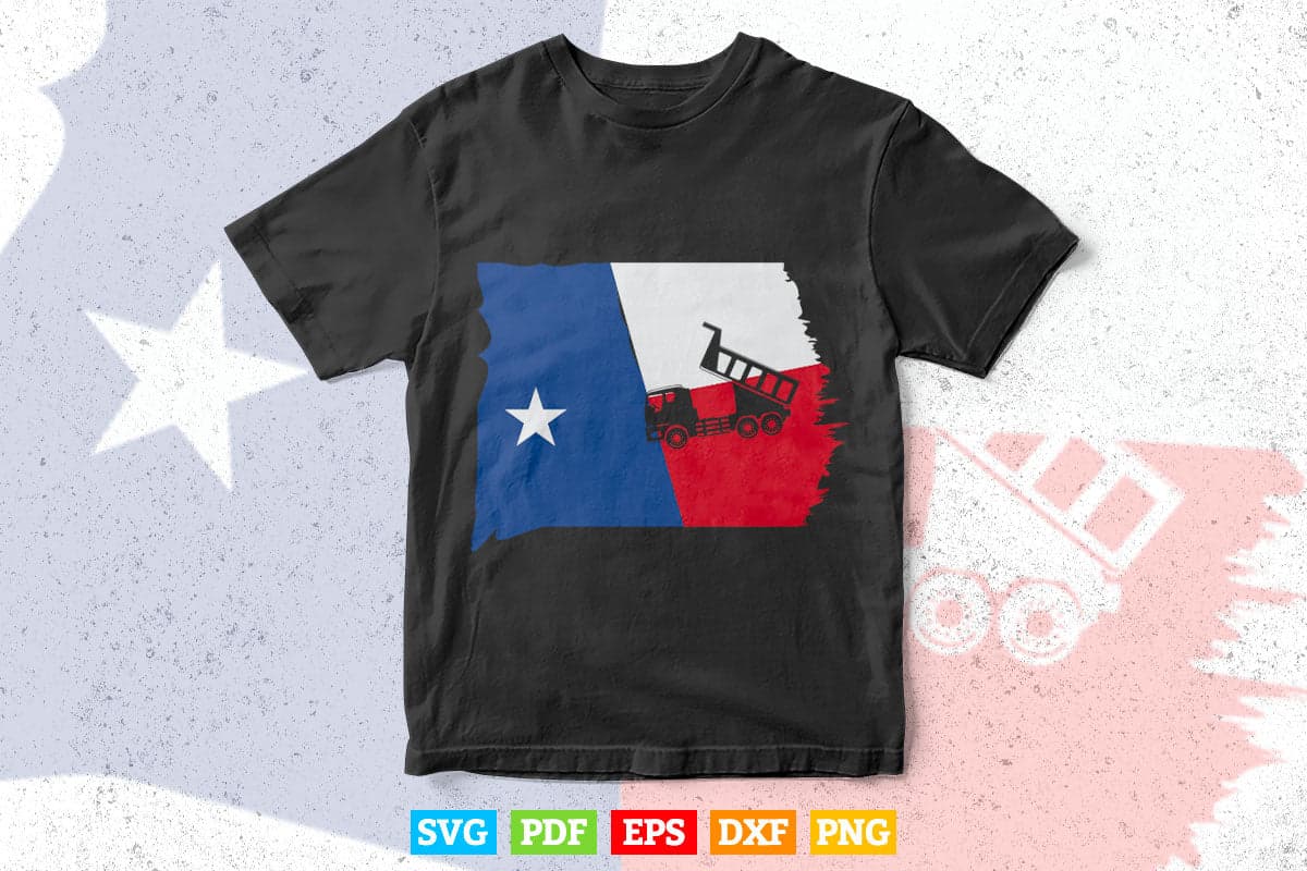 Texas Flag Monster Truck In Svg Png Files.