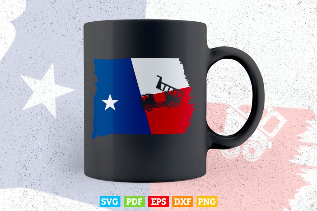 Texas Flag Monster Truck In Svg Png Files.