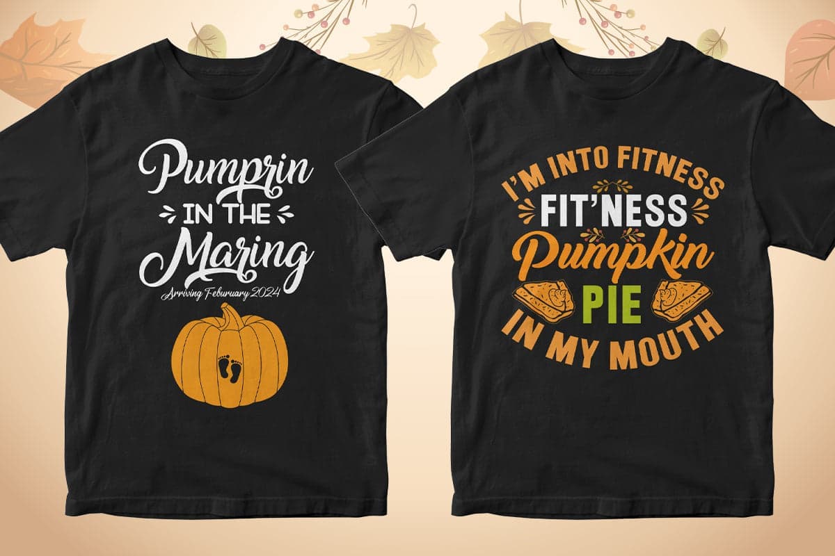 Thanksgiving 50 Editable T-shirt Designs Bundle Part 1