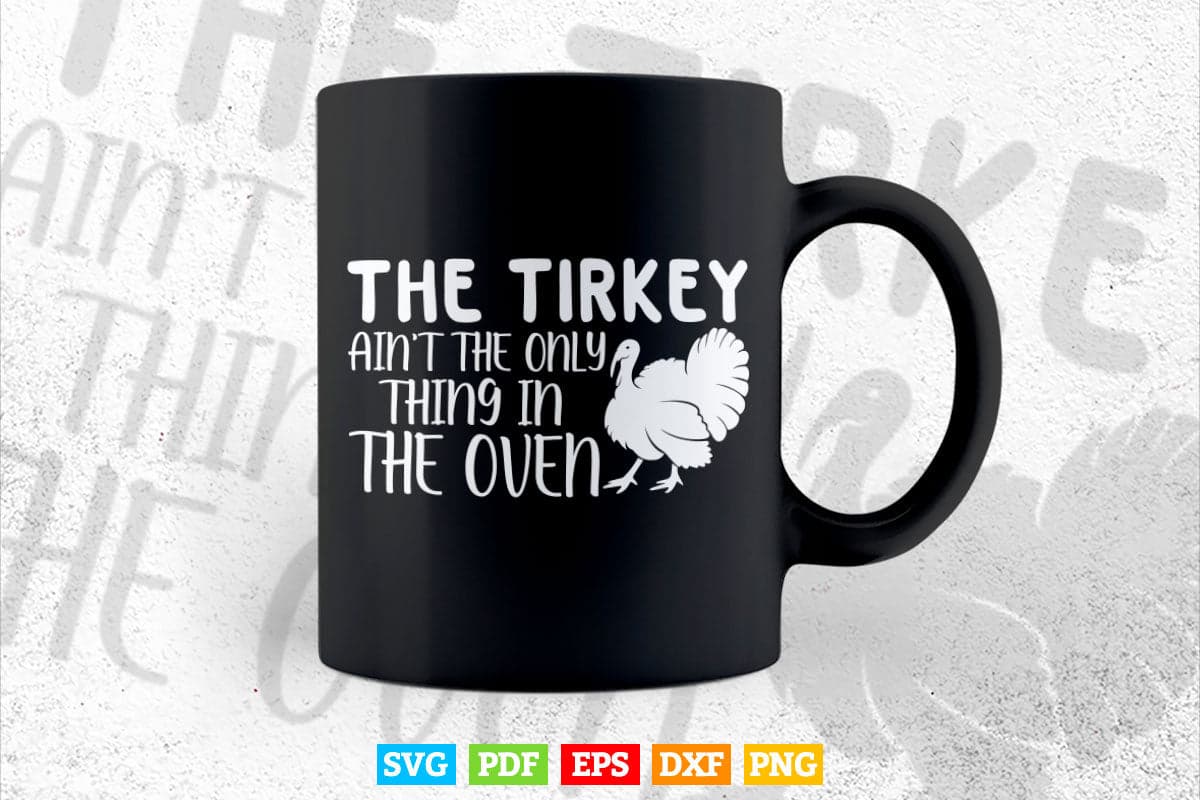 Thanksgiving Pregnancy Announcement Funny Svg Png Cut Files.