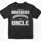 The Best Brother Get Promoted To Uncle T shirt Design In Svg Png Cutting Printable Files